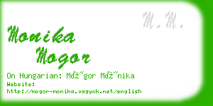 monika mogor business card