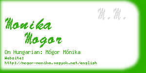 monika mogor business card